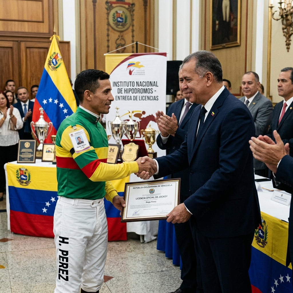 Entrega de licencias a jinetes